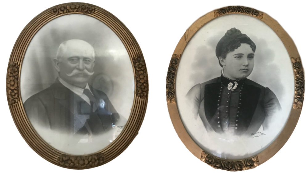 Imagen inicios transhumantes Dos retratos de antepasados