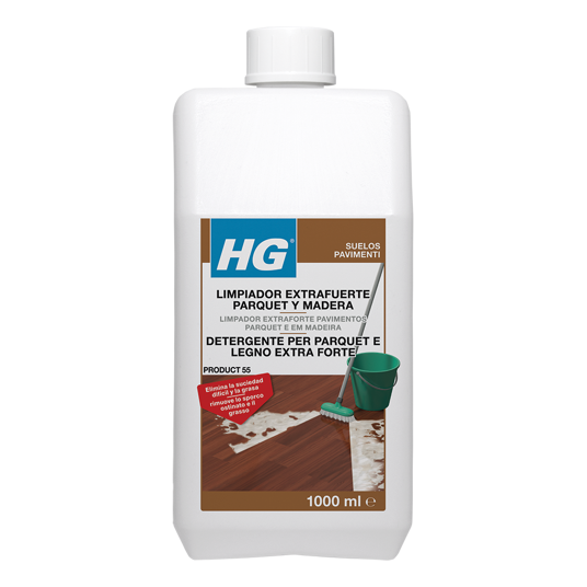 HG Limpiador Extrafuerte Parquet 1L (55)
