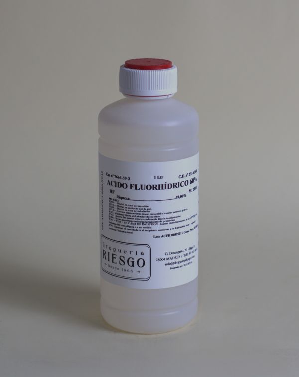 Acido Fluorhídrico 60% "Uso Exclusivo Profesional"
