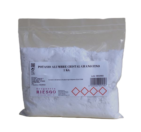 Potasio Alumbre Cristal Polvo                                                     