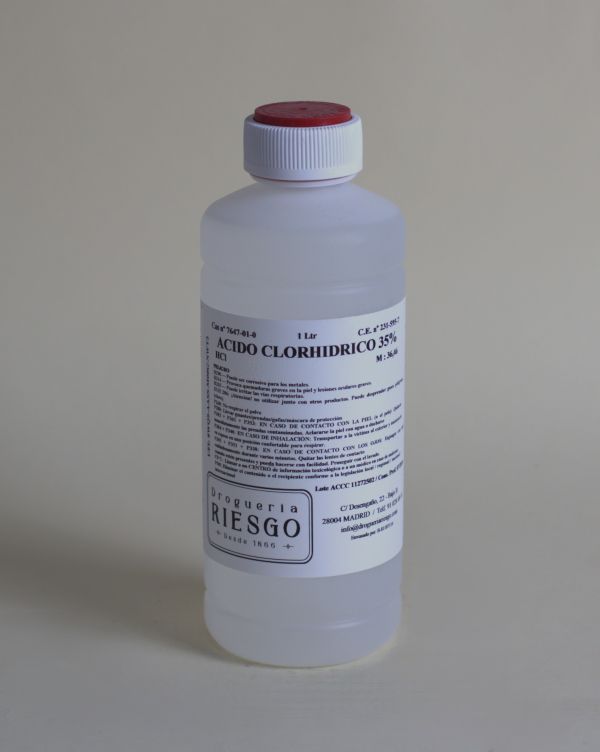 Acido Clorhídrico 35% QP "Uso Exclusivo Profesional"