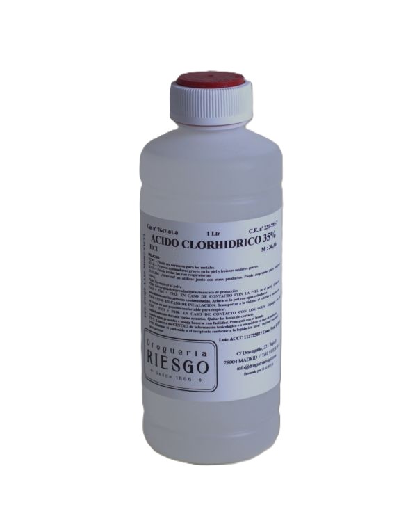 Acido Clorhídrico 35% QP "Uso Exclusivo Profesional"