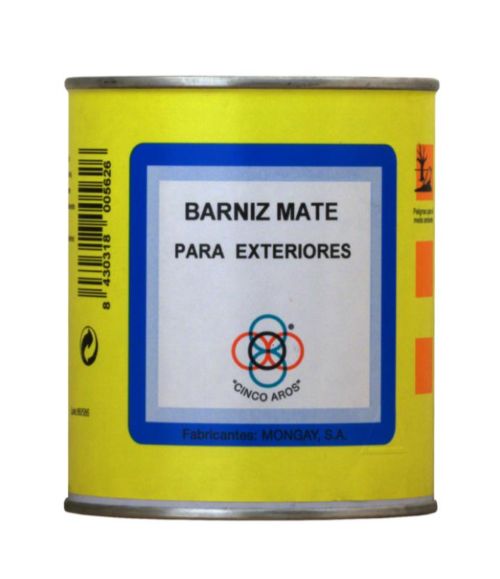 Mongay Barniz Mate Para Exteriores 750ml