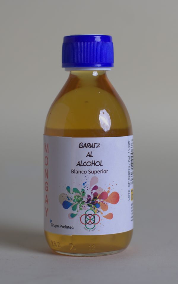 Mongay Barniz al Alcohol Blanco Superior Cinco Aros 250 ml