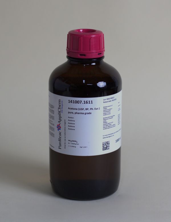 Acetona (USP, BP, Ph. Eur.) puro, grado farma 1 L
