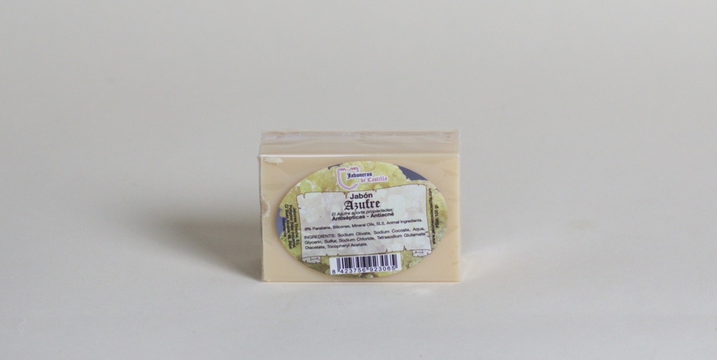 Pastilla de Jabón Natural de Azufre 100gr