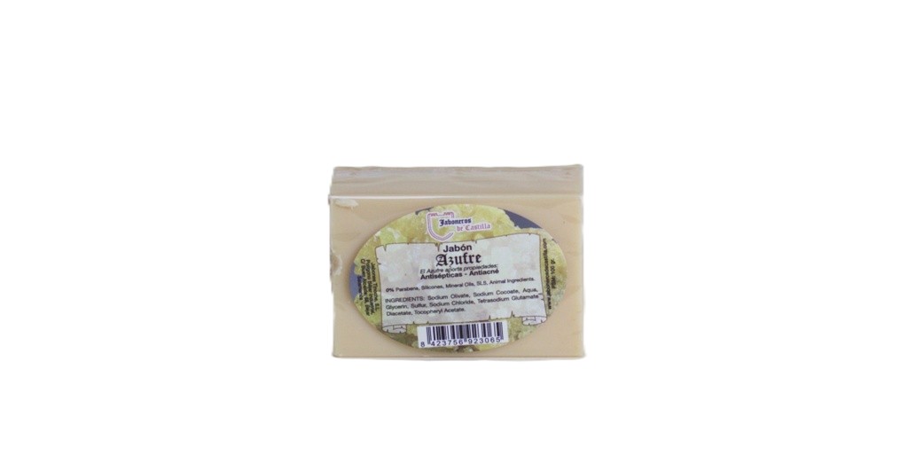 Pastilla de Jabón Natural de Azufre 100gr