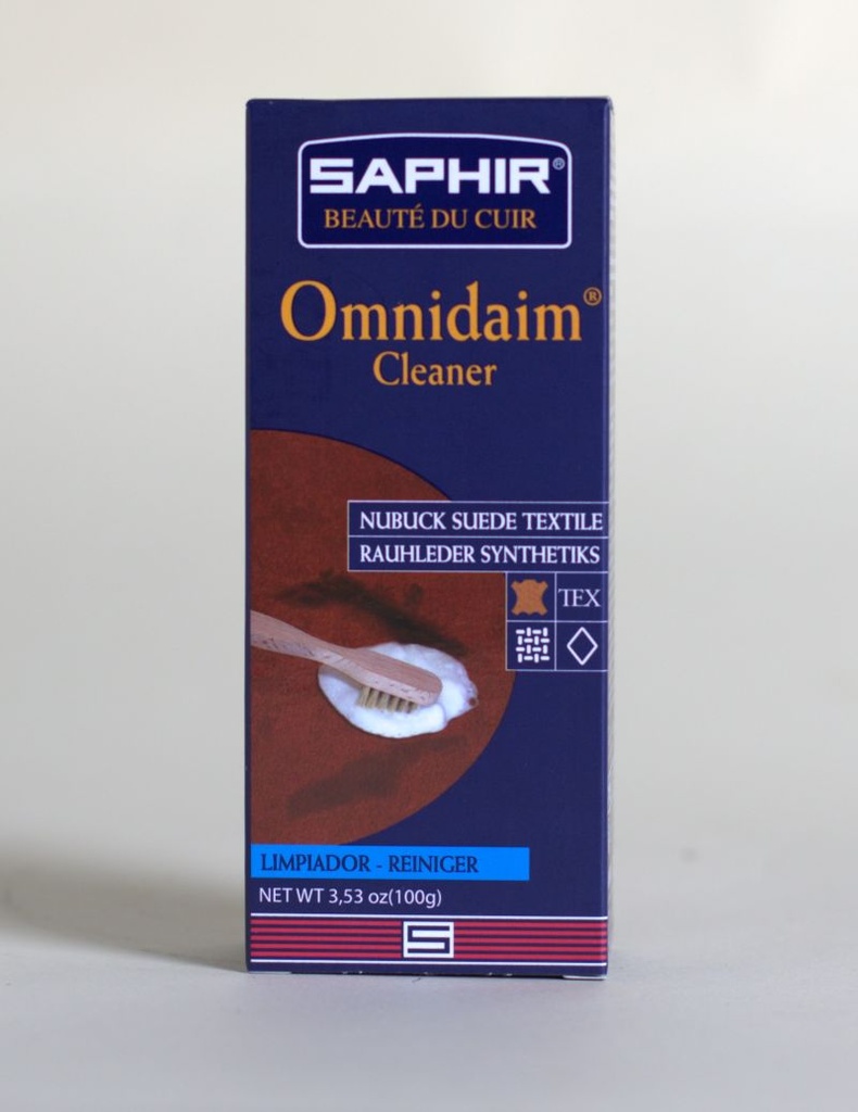 SAPHIR Omnidaim Liquido Limpiador Ante, Nubuck 100 ml