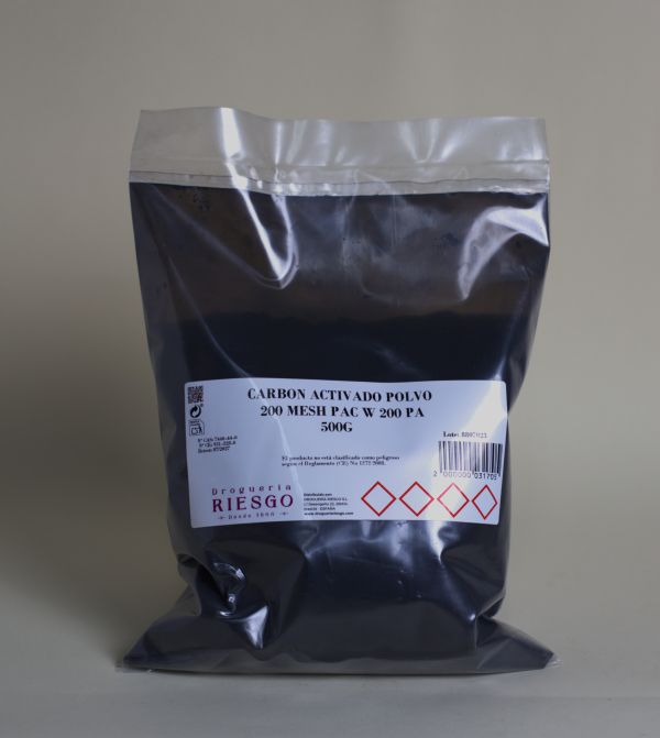 Carbón Activado Polvo 200 Mesh PAC W 200 PA