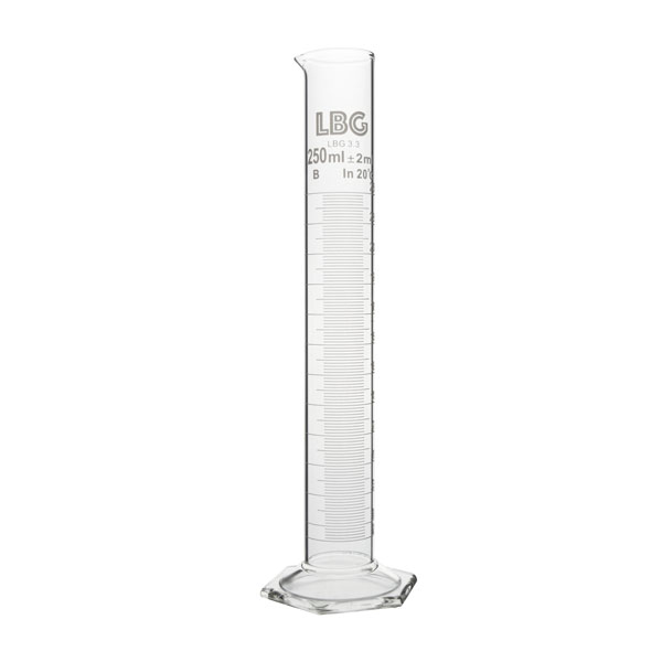 Probeta Graduada Base Hexagonal Clase B 250 ml