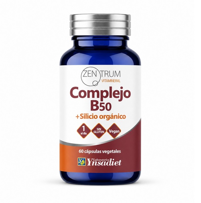 [YN03528B50] Zentrum Complejo B50 con Silicio Orgánico 60 Cap. Veg.