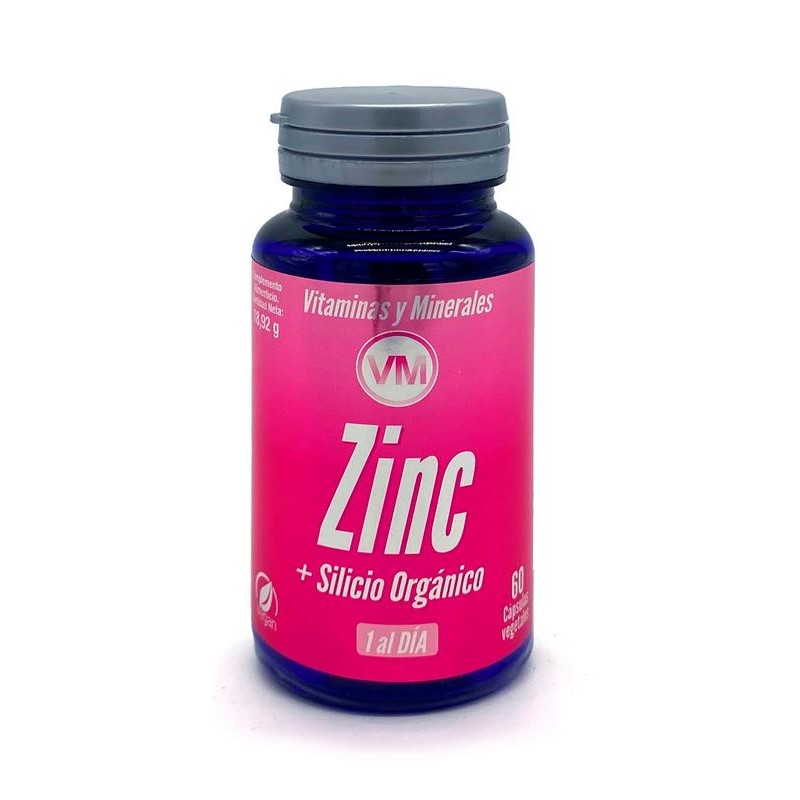 Zentrum Zinc+Silicio Orgánico 60 CAPS. V 