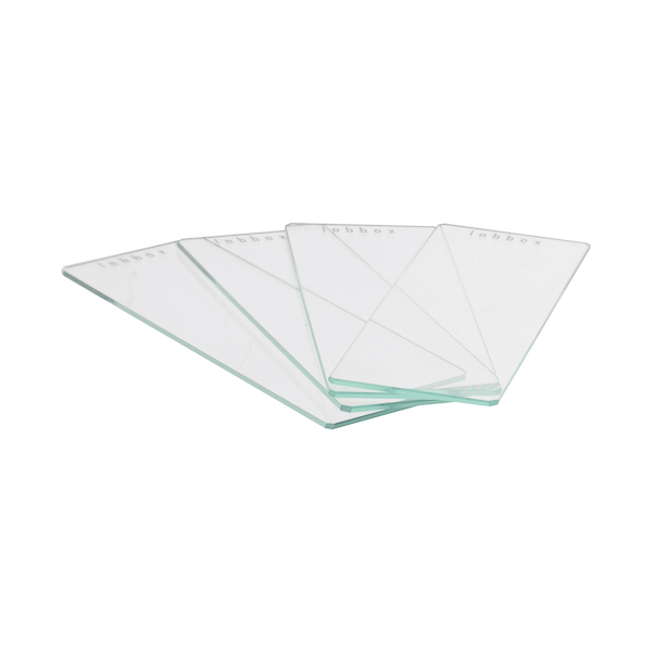 Portaobjeto con Banda Mate y Canto Pulido 26 x 76 mm (1,0 - 1,2)