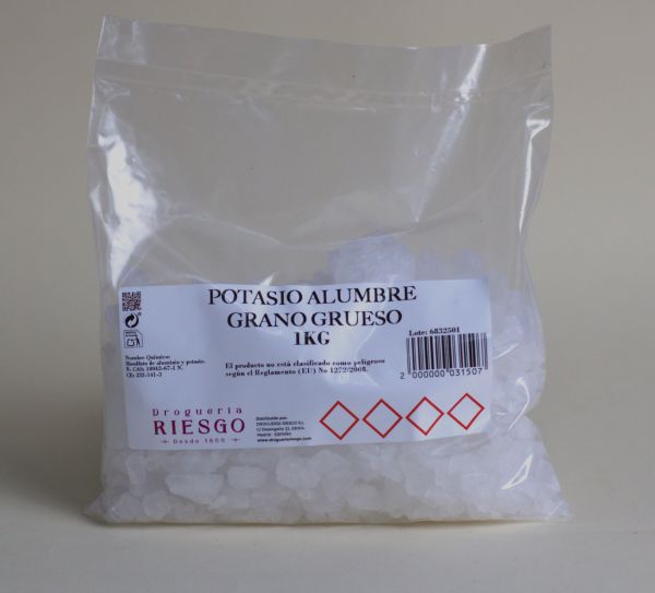 Potasio Alumbre Grano Grueso                                                        