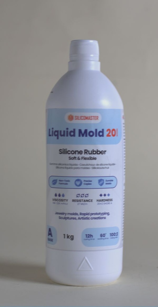 Resinpro Elastomero de Silicona Liquid Mold 20 Shores 1 Kg