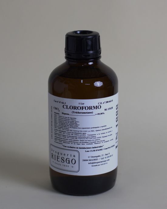 Cloroformo QP FV UN 1888 Cloroformo, 6.1,III,(E)" Uso exclusivo en instalaciones industriales
