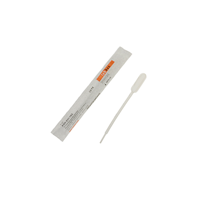 Pipeta Pasteur, grad. en 0,25 ml hasta 1 ml, cap. total 5 ml, PE, Estéril