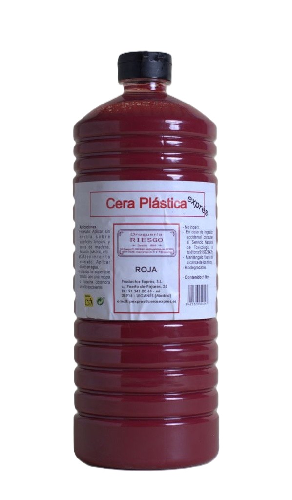 Cera Plástica Roja 1L