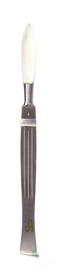 Bisturí Fijo ART. 16 R Grande (ESCALPELO) Acero Inox 16 cm Hoja Curva