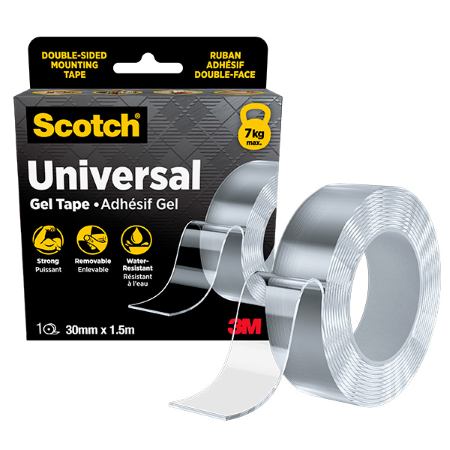 Cinta de Montaje Universal Gel Doble Cara 3M 30mm x1.5m