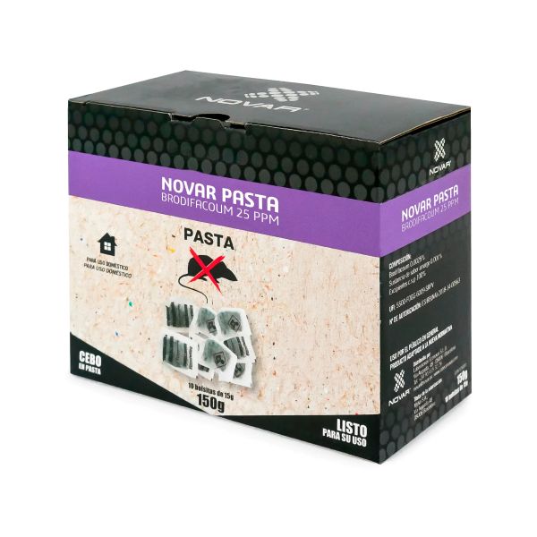 Novar Pasta Rodenticida Brodifacoum 150 grs