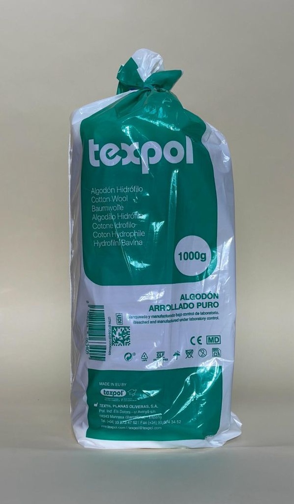 Algodón Hidrófilo Arrollado C/Papel 51200 1 KG