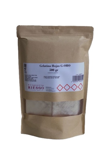 Gelatina Hojas G-ORO Alimen.