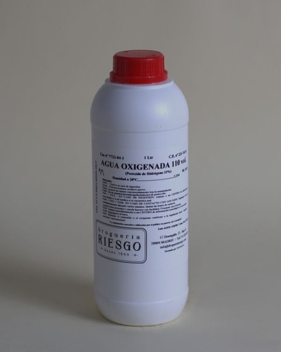 Agua Oxigenada 30% 110 V                                                                  ''UN 2014 Peróxido de Hidrógeno en Solución Acuosa 5.1 (8),II(E)
