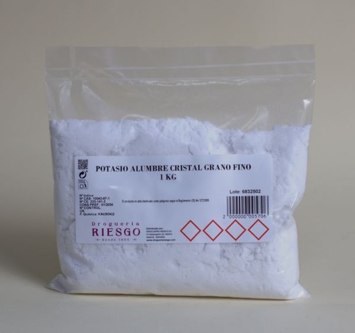 Potasio Alumbre Cristal Polvo                                                     