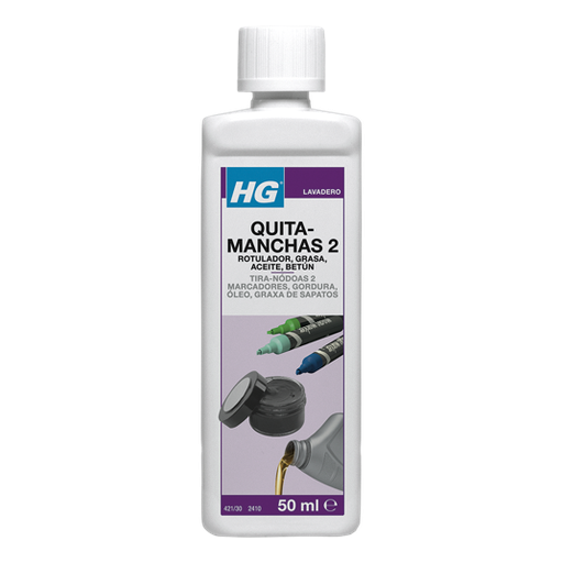 [HG42100513] HG Quitamanchas 2 Rotulador, Grasa, Aceite y Betún 50 ml