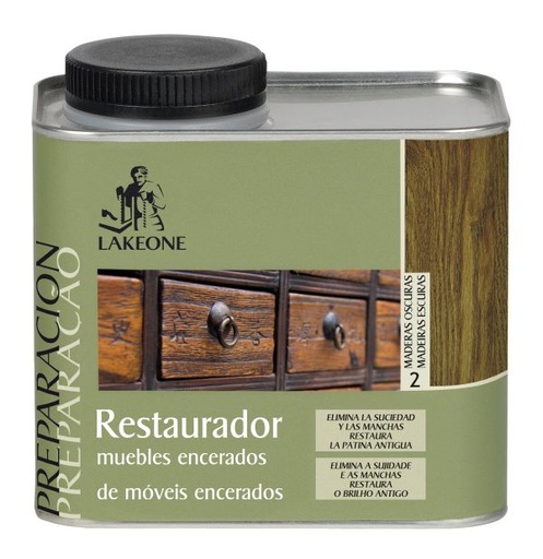 Lakeone Restaurador Muebles Encerados 450ml Maderas Oscuras