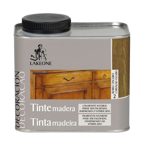 [LK0A004060] LAKEONE Tinte Madera Roble Oscuro 450 ml
