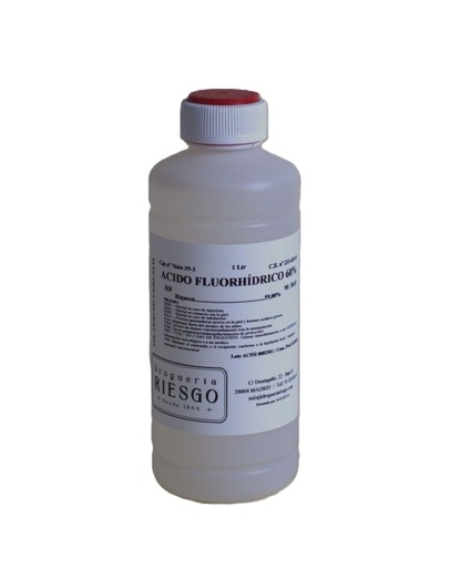 Acido Fluorhídrico 60% "Uso Exclusivo Profesional"