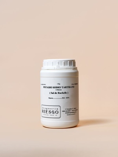 Potasio y Sodio Tartrato (Sal de Rochelle)