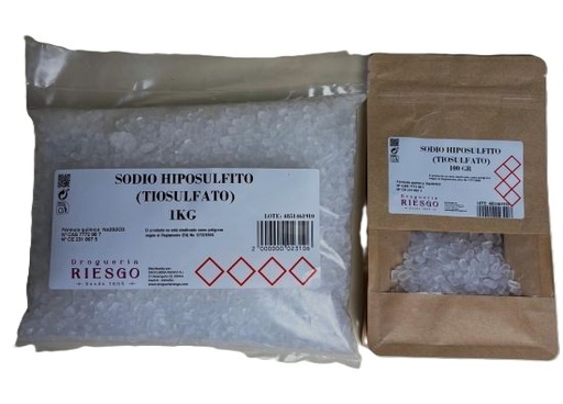 Sodio Hiposulfito (Tiosulfato) 
