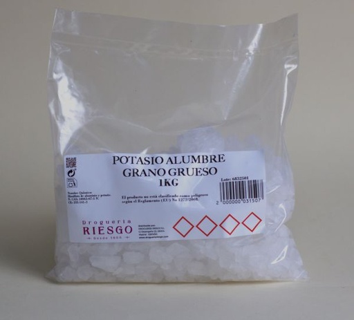 Potasio Alumbre Grano Grueso                                                        