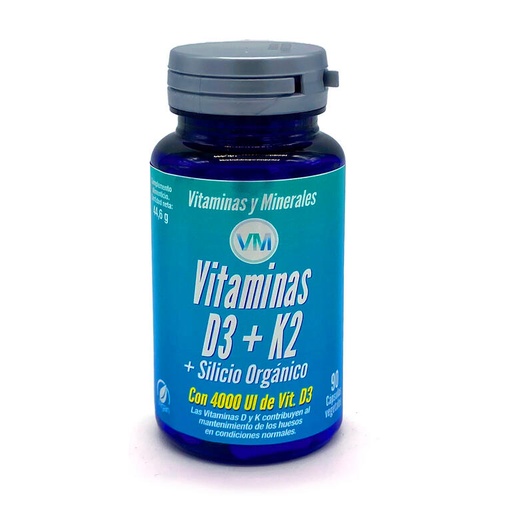 [YN03528VDK] Vitamina D3+K2+Silicio Orgánico 90 Comp.