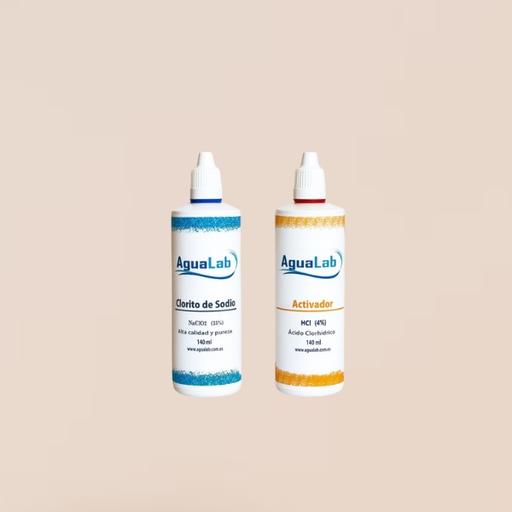 [AGL81045435] Kit Clorito Sódico 25% 140 ml + Activador Ac. Clorhídrico 4% 