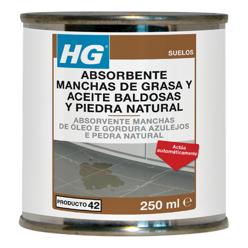 [HG47003013] HG Absorbente Grasa-Aceite Baldosa y Piedra Natural 250 ml (42)