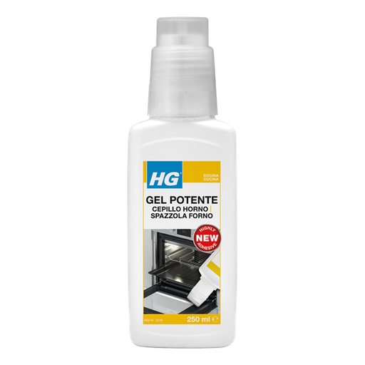 HG Gel Potente con Cepillo Para Horno 250 ml