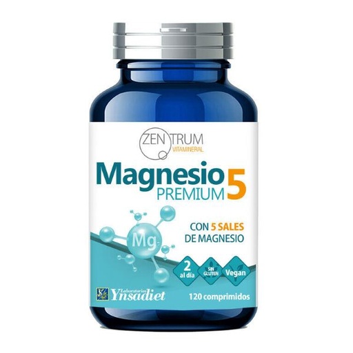Zentrum Magnesio Premium 120 Cap. 5 Sales de Magnesio 