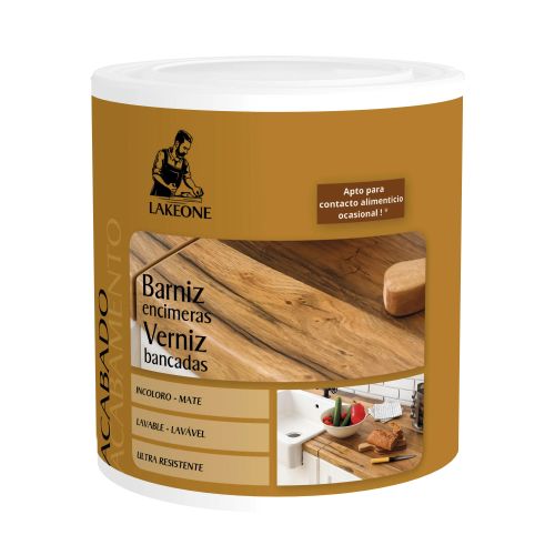 Lakeone Barniz Uso Alimentario Encimeras y Mesas 450 ml 
