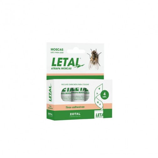 Letal Tiras Adhesivas Atrapamoscas - 4 Uds