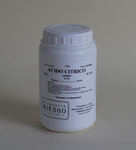 Acido Cítrico Anhidro Grano Fino Alim. 